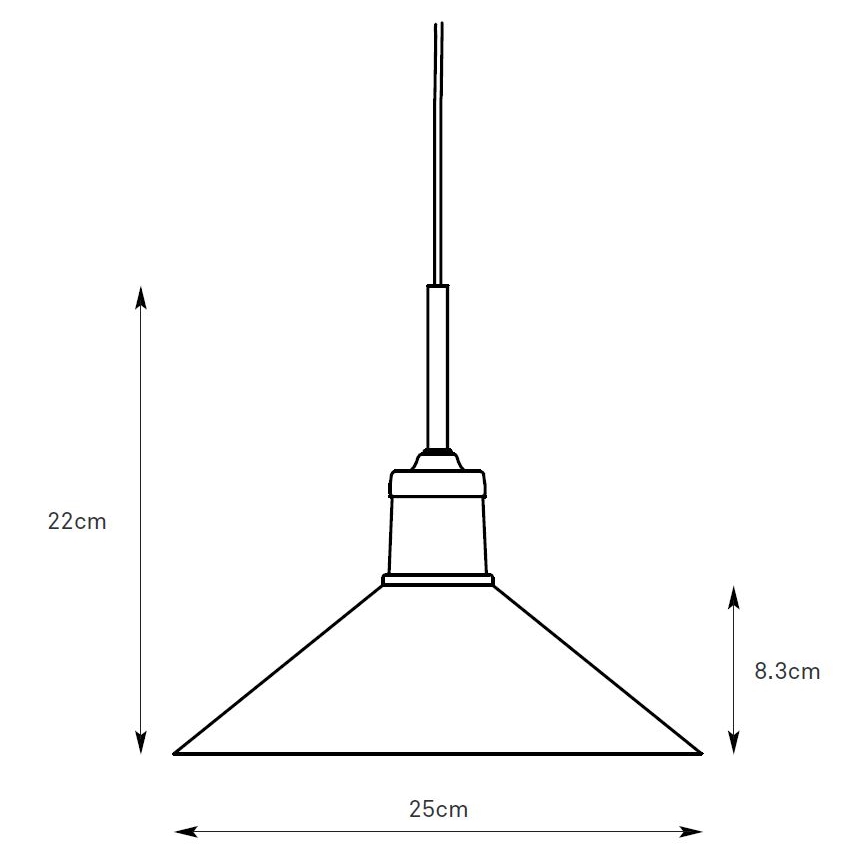Markslöjd 108867 - Chandelier on a string VELA 1xE27/40W/230V brass/white