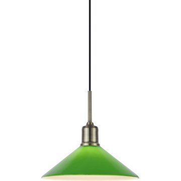 Markslöjd 108868 - Chandelier on a string VELA 1xE27/40W/230V brass/green