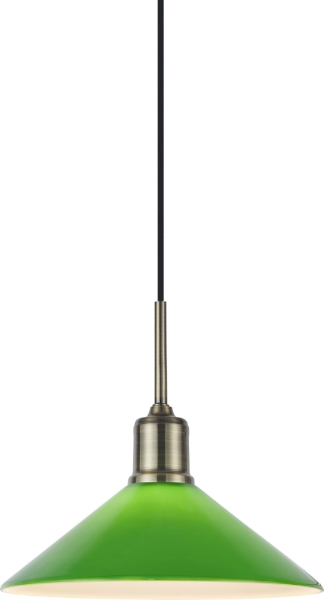 Markslöjd 108868 - Chandelier on a string VELA 1xE27/40W/230V brass/green