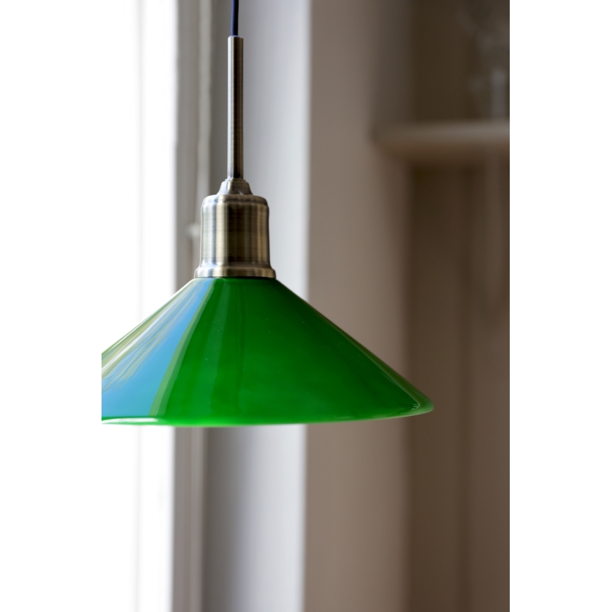Markslöjd 108868 - Chandelier on a string VELA 1xE27/40W/230V brass/green