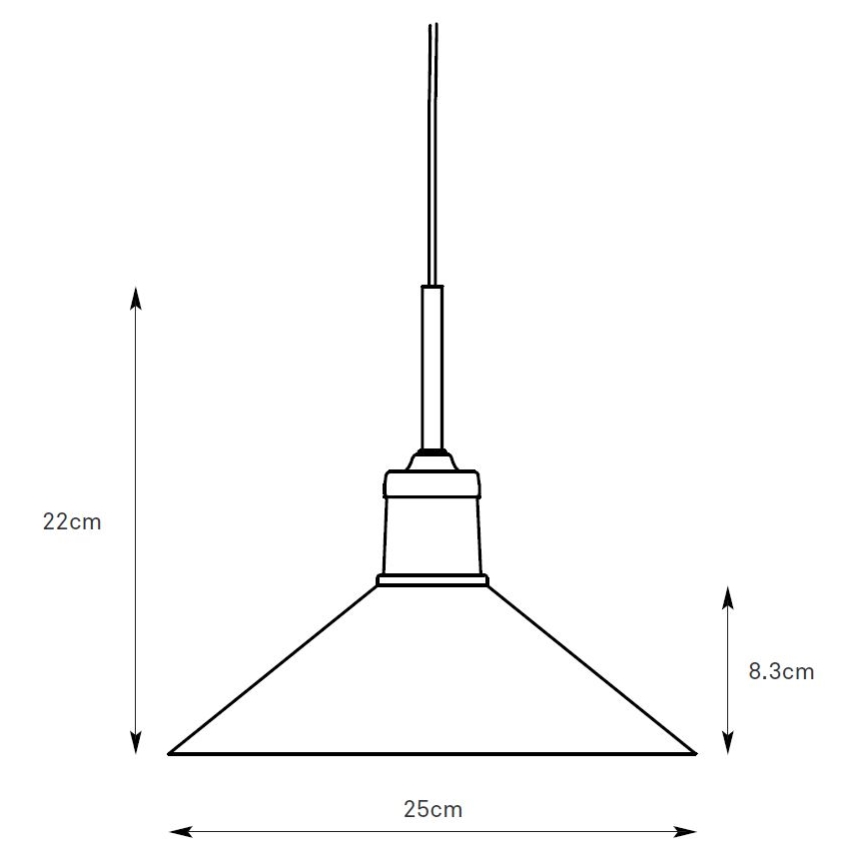 Markslöjd 108868 - Chandelier on a string VELA 1xE27/40W/230V brass/green