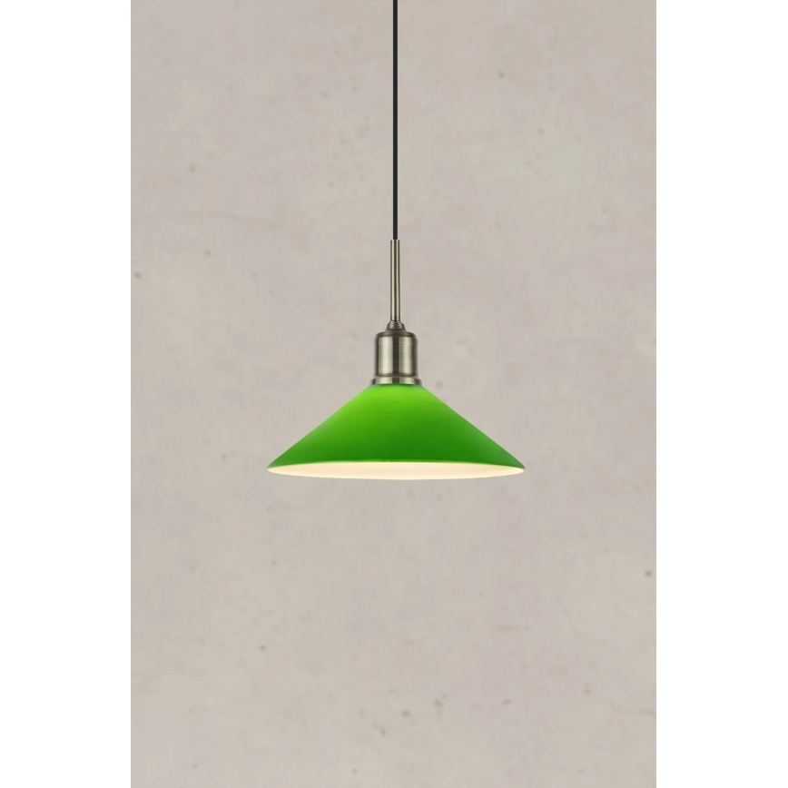 Markslöjd 108868 - Chandelier on a string VELA 1xE27/40W/230V brass/green