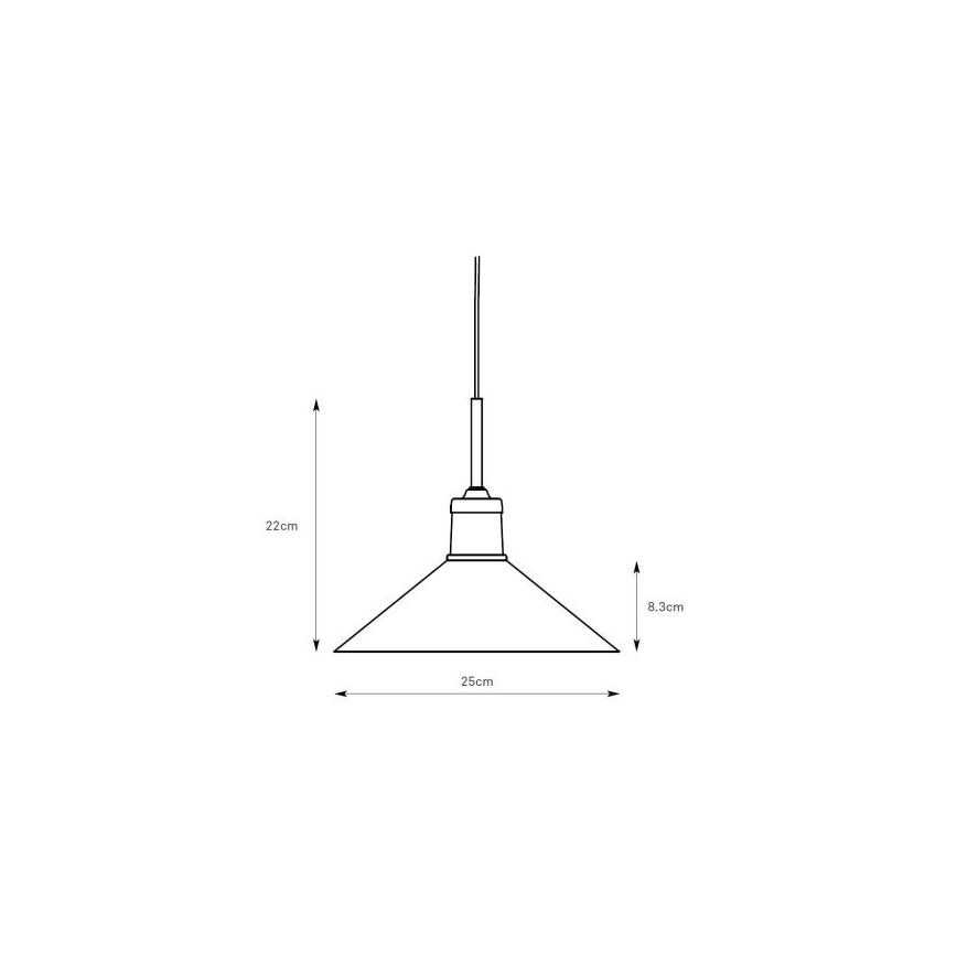 Markslöjd 108868 - Chandelier on a string VELA 1xE27/40W/230V brass/green