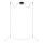 Markslöjd 108873 - MELT Dimmable LED Pendant Light on Cable, LED/13W/230V, Black