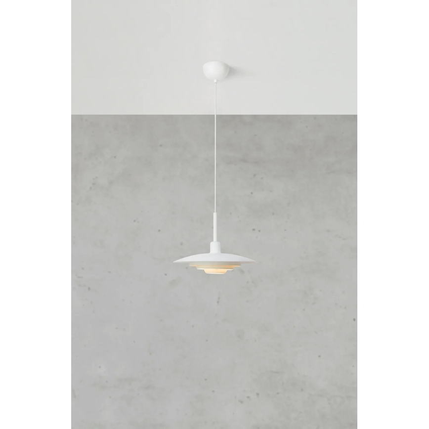 Markslöjd 108874 - PINY cable-suspended pendant light 1x E27 / 60W / 230V, Ø 35 cm, white