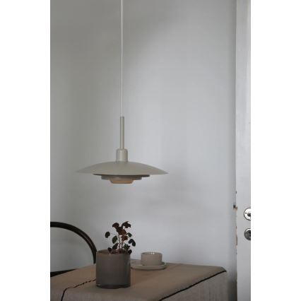 Markslöjd 108875 - PINY cable-hung pendant light 1xE27/60W/230V, Ø 35 cm, beige