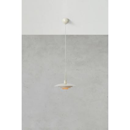 Markslöjd 108875 - PINY cable-hung pendant light 1xE27/60W/230V, Ø 35 cm, beige