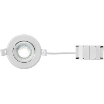 Markslöjd 108885 - LED Dimmable Bathroom Recessed Downlight PLUTO LED/4,9W/230V CRI 90 IP44 white
