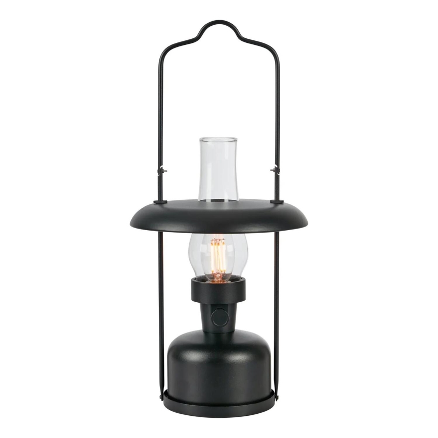 Markslöjd 108893 - FANOS LED Dimmable Outdoor Rechargeable Table Lamp, LED/2.5W/3.7V, 4000 mAh, IP44, Black