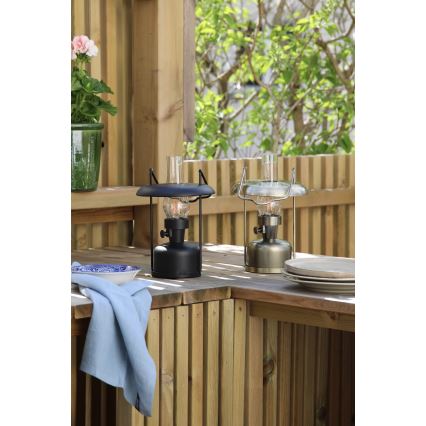 Markslöjd 108893 - FANOS LED Dimmable Outdoor Rechargeable Table Lamp, LED/2.5W/3.7V, 4000 mAh, IP44, Black