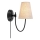Markslöjd 108907 - AMAR Wall Lamp 1xE14/40W/230V Linen/Black