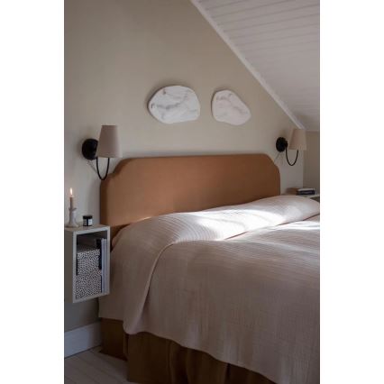 Markslöjd 108907 - AMAR Wall Lamp 1xE14/40W/230V Linen/Black