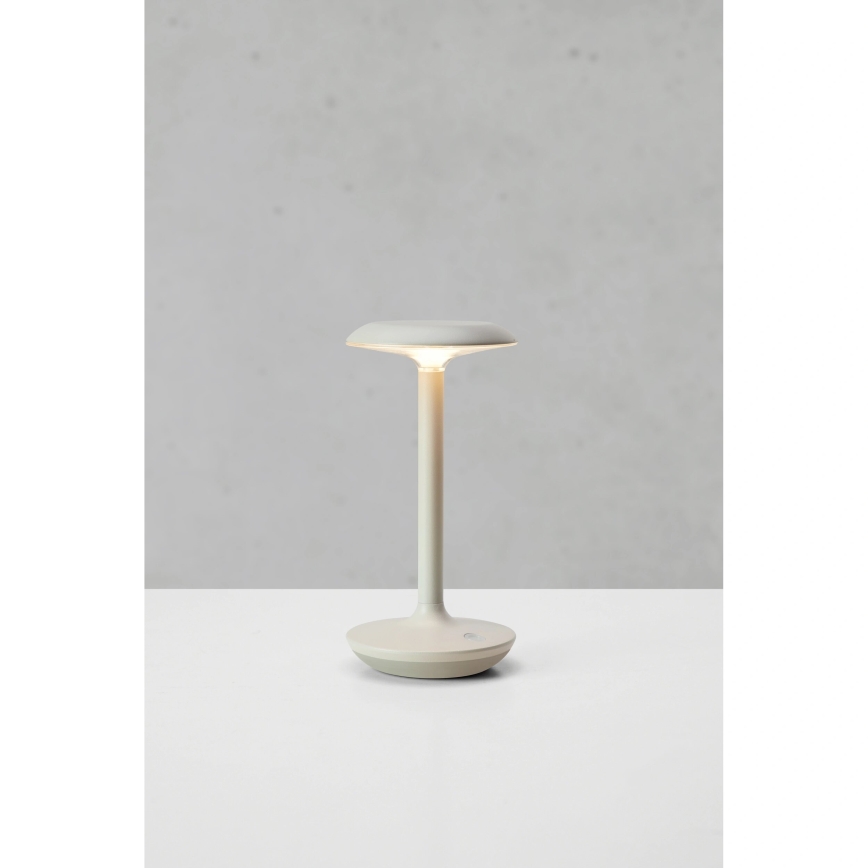 Markslöjd 108917 - LED Dimmable outdoor rechargeable table lamp PETIT LED/2W/1800 mAh 2200/2700/3000K IP44 grey