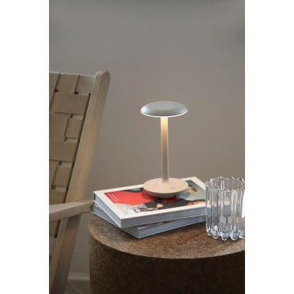 Markslöjd 108917 - LED Dimmable outdoor rechargeable table lamp PETIT LED/2W/1800 mAh 2200/2700/3000K IP44 grey