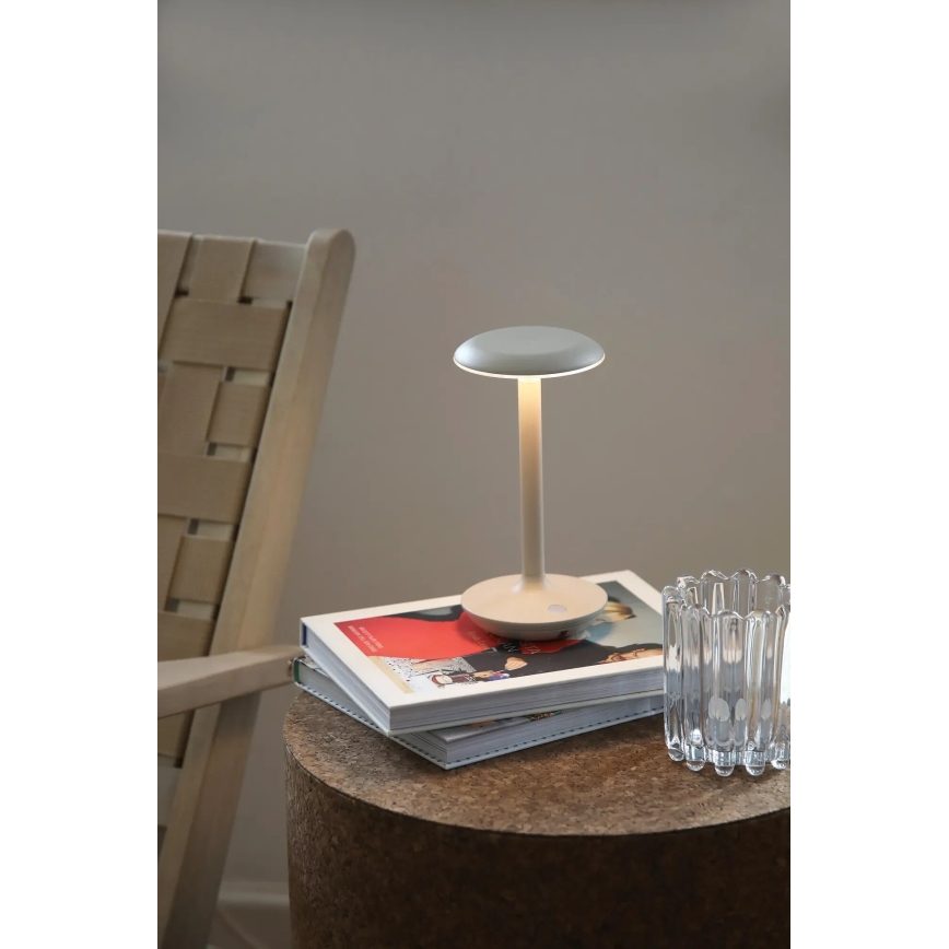 Markslöjd 108917 - LED Dimmable outdoor rechargeable table lamp PETIT LED/2W/1800 mAh 2200/2700/3000K IP44 grey