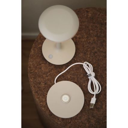 Markslöjd 108917 - LED Dimmable outdoor rechargeable table lamp PETIT LED/2W/1800 mAh 2200/2700/3000K IP44 grey