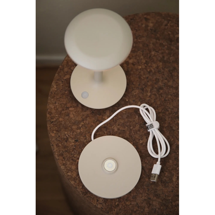 Markslöjd 108917 - LED Dimmable outdoor rechargeable table lamp PETIT LED/2W/1800 mAh 2200/2700/3000K IP44 grey