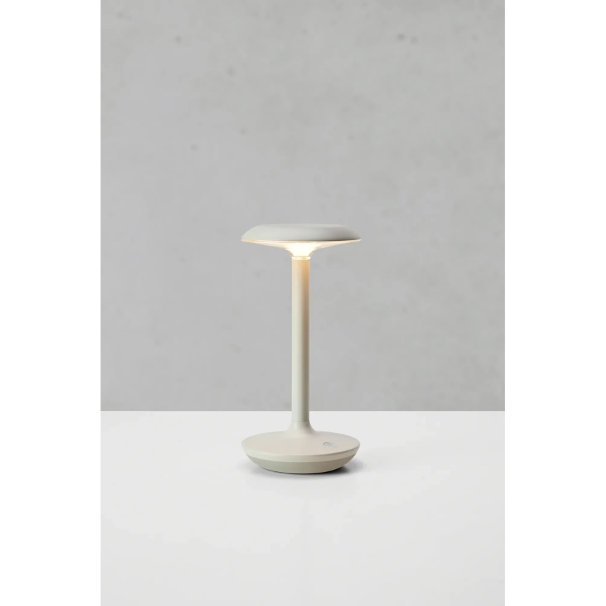 Markslöjd 108917 - LED Dimmable outdoor rechargeable table lamp PETIT LED/2W/1800 mAh 2200/2700/3000K IP44 grey