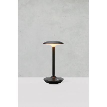 Markslöjd 108918 - LED Dimmable outdoor rechargeable table lamp PETIT LED/2W/1800 mAh 2200/2700/3000K IP44 black