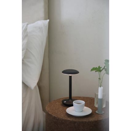 Markslöjd 108918 - LED Dimmable outdoor rechargeable table lamp PETIT LED/2W/1800 mAh 2200/2700/3000K IP44 black