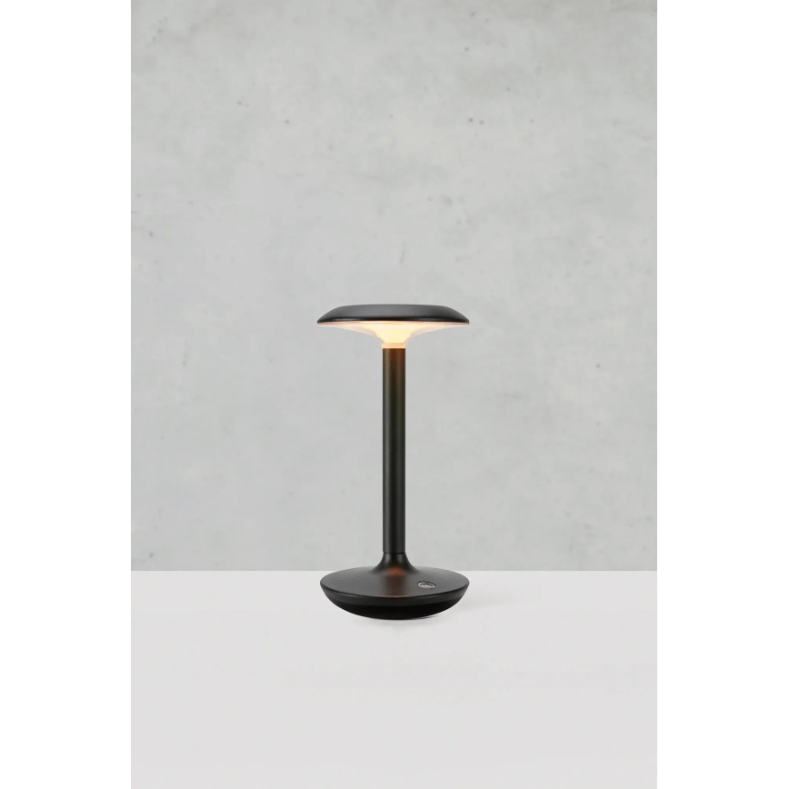 Markslöjd 108918 - LED Dimmable outdoor rechargeable table lamp PETIT LED/2W/1800 mAh 2200/2700/3000K IP44 black