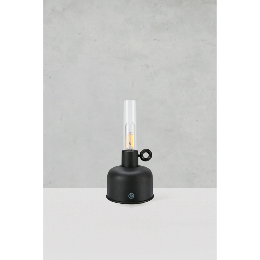 Markslöjd 108919 - LED Dimmable outdoor rechargeable table lamp ASTRID LED/2W/1200 mAh IP44 black