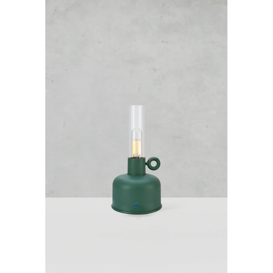 Markslöjd 108920 - LED Dimmable outdoor rechargeable table lamp ASTRID LED/2W/1200 mAh IP44 green