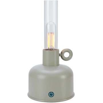 Markslöjd 108921 - LED Dimmable outdoor rechargeable table lamp ASTRID LED/2W/1200 mAh IP44 grey