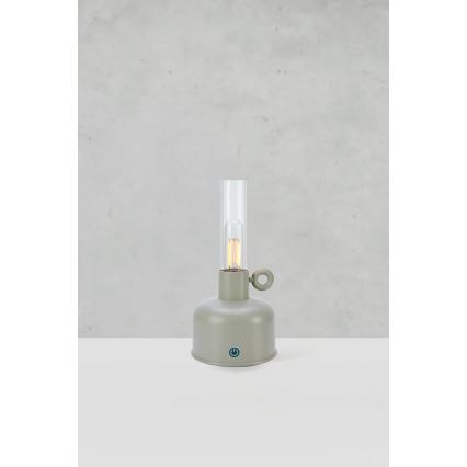 Markslöjd 108921 - LED Dimmable outdoor rechargeable table lamp ASTRID LED/2W/1200 mAh IP44 grey