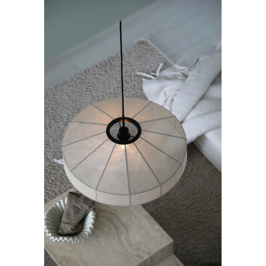 Markslöjd 108955 - ALIA Cable Pendant, 1x E27/60W/230V, Linen/Black