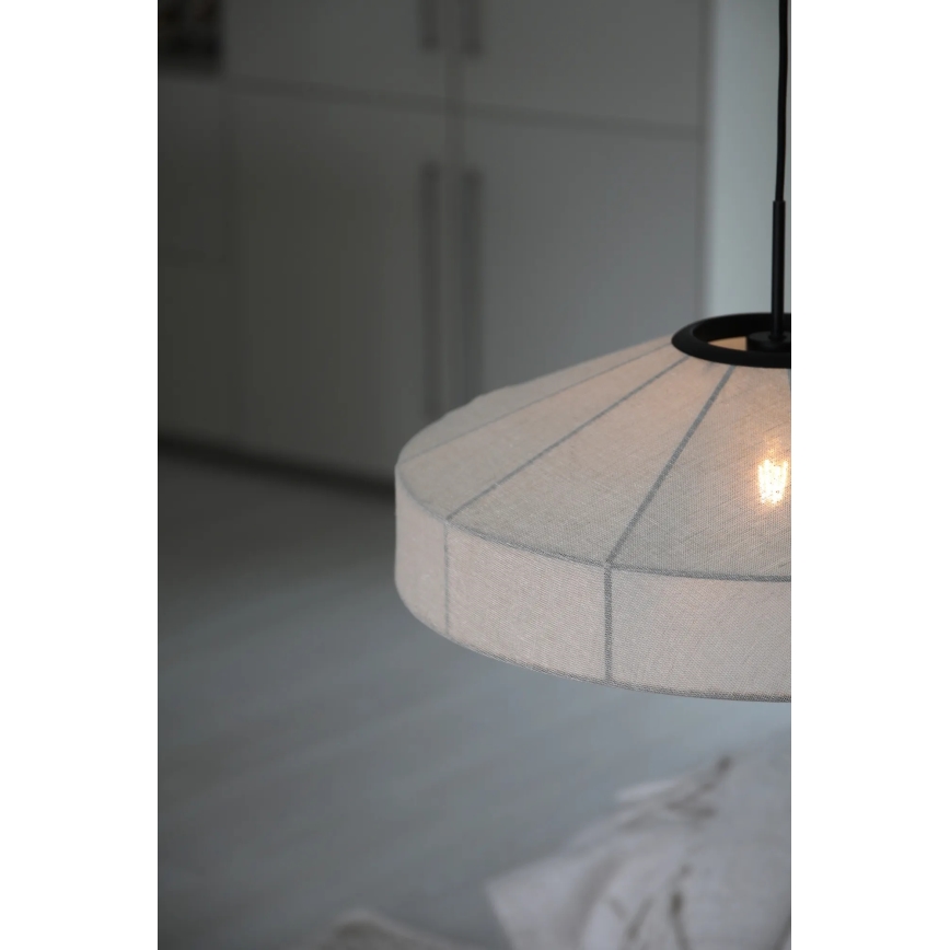 Markslöjd 108955 - ALIA Cable Pendant, 1x E27/60W/230V, Linen/Black