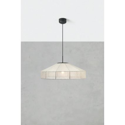 Markslöjd 108955 - ALIA Cable Pendant, 1x E27/60W/230V, Linen/Black