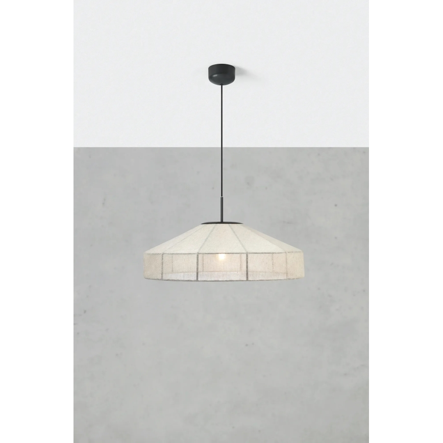 Markslöjd 108955 - ALIA Cable Pendant, 1x E27/60W/230V, Linen/Black