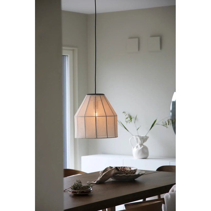 Markslöjd 108956 - AIKO Corded Pendant Light 1xE27/60W/230V Linen/Black