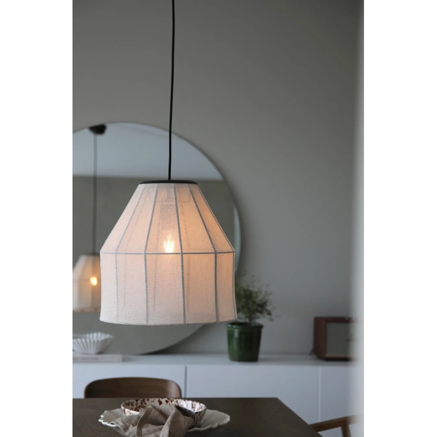 Markslöjd 108956 - AIKO Corded Pendant Light 1xE27/60W/230V Linen/Black