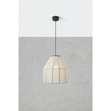 Markslöjd 108956 - AIKO Corded Pendant Light 1xE27/60W/230V Linen/Black