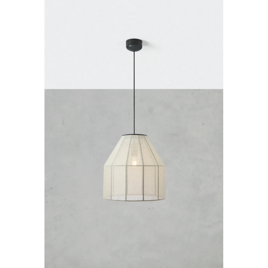 Markslöjd 108956 - AIKO Corded Pendant Light 1xE27/60W/230V Linen/Black