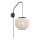 Markslöjd 108957 - ASUKA Wall Lamp 1xE27/60W/230V linen/black