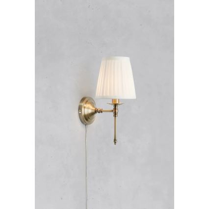 Markslöjd 108968 - Wall lamp MANOR 1xE14/40W/230V white/brass