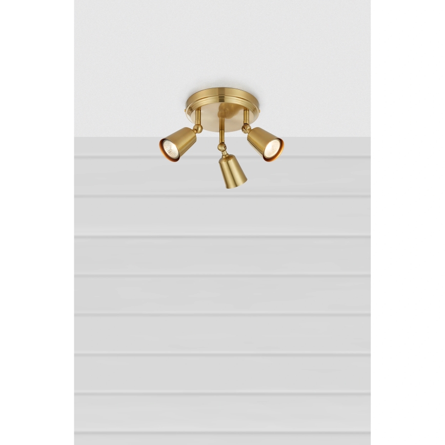 Markslöjd 108980 - TINY spotlight 3xGU10/7W/230V brass