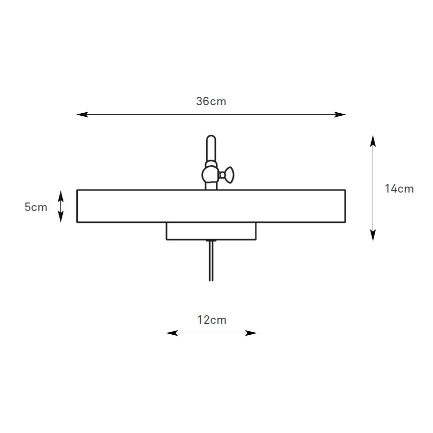 Markslöjd 108982 - CIGLIA picture light 2xE14/40W/230V brass