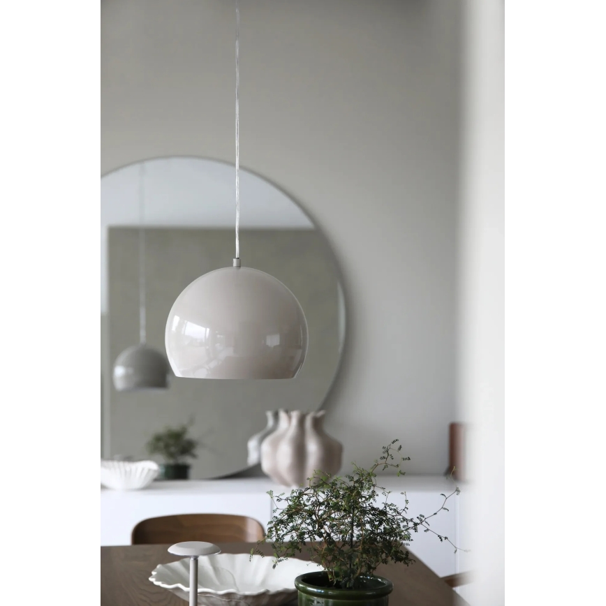 Markslöjd 108986 - POP pendant light on cable 1xE27/40W/230V Ø 28 cm grey