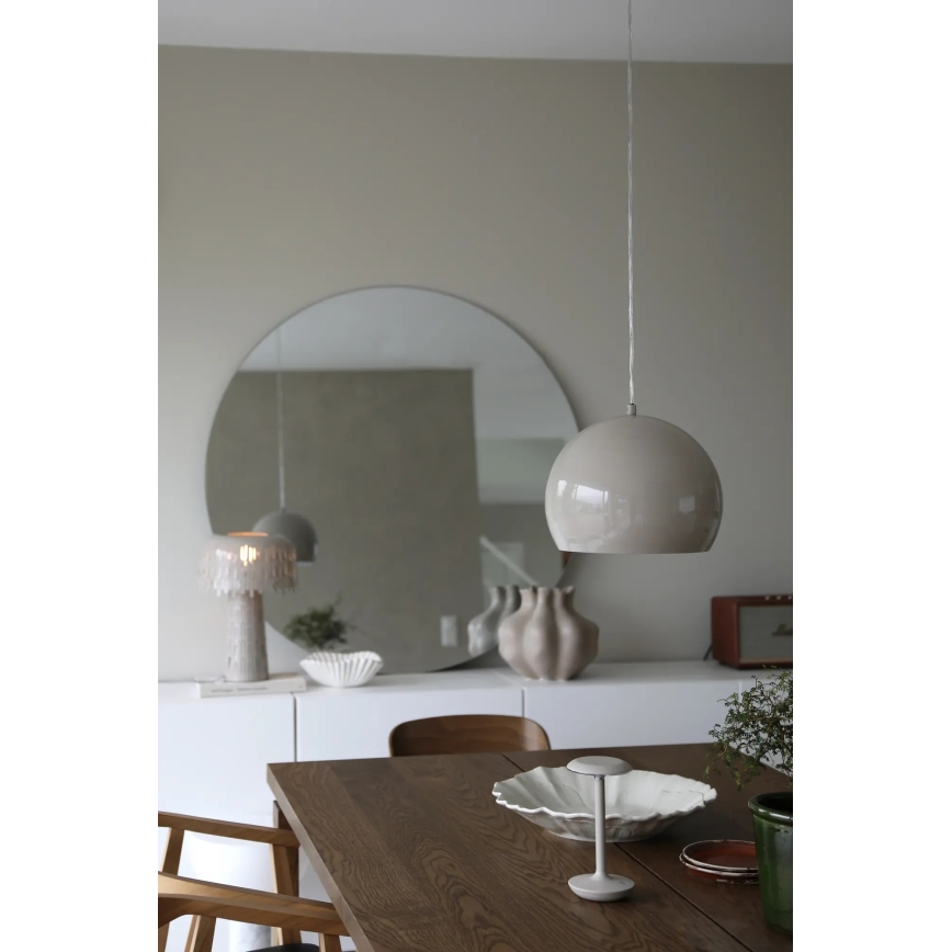 Markslöjd 108986 - POP pendant light on cable 1xE27/40W/230V Ø 28 cm grey