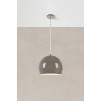 Markslöjd 108986 - POP pendant light on cable 1xE27/40W/230V Ø 28 cm grey