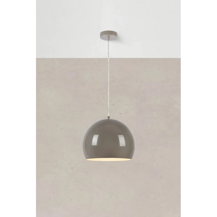Markslöjd 108986 - POP pendant light on cable 1xE27/40W/230V Ø 28 cm grey