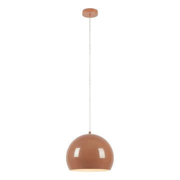 Markslöjd 108987 - Cable-suspended pendant lamp POP 1xE27/40W/230V Ø 28 cm brown