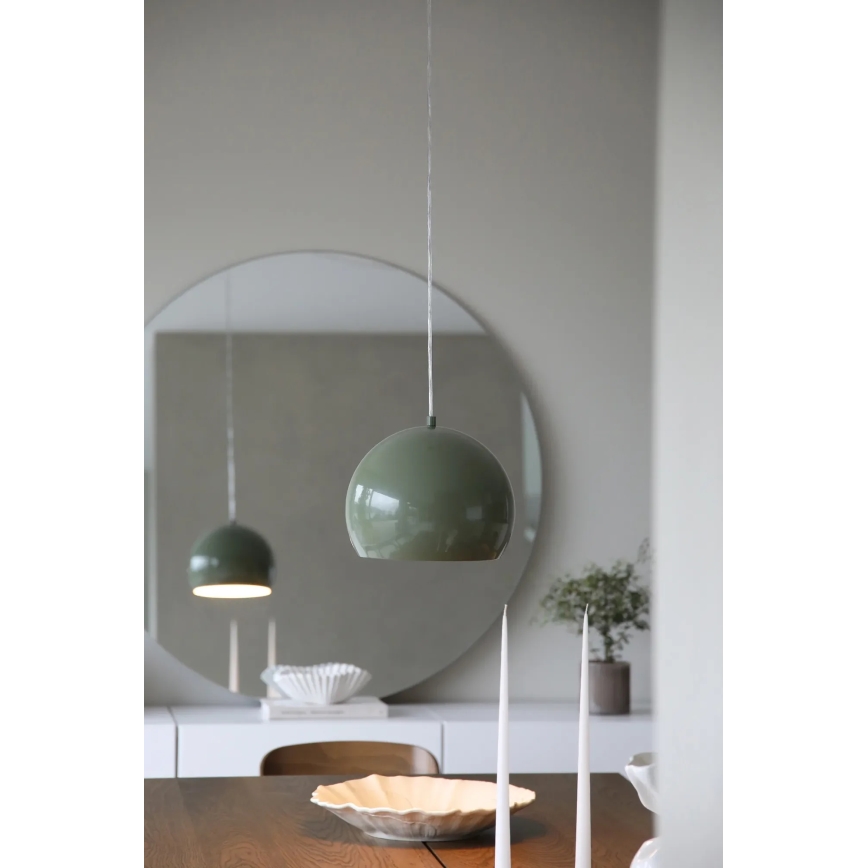 Markslöjd 108988 - POP Cable Pendant 1xE27/40W/230V, dia. 28 cm, green
