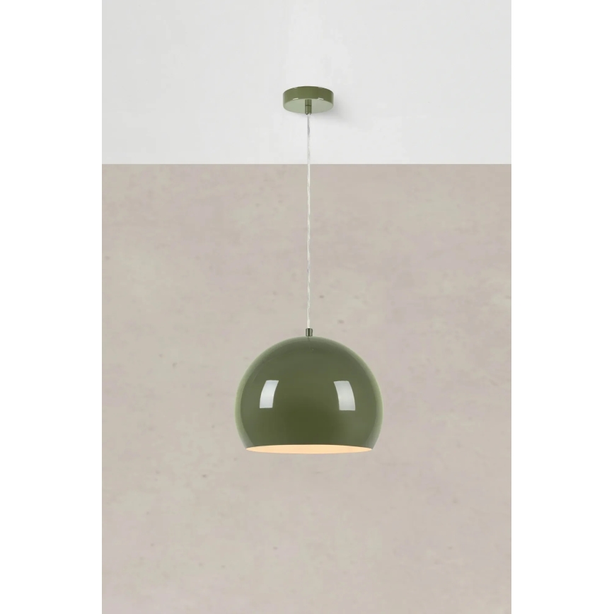Markslöjd 108988 - POP Cable Pendant 1xE27/40W/230V, dia. 28 cm, green