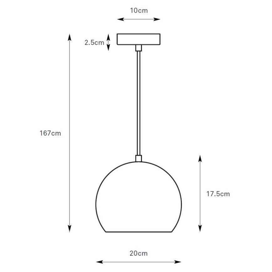 Markslöjd 108989 - POP Cable Pendant 1xGU10/7W/230V Ø 20 cm grey