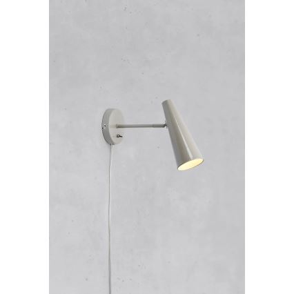 Markslöjd 108992 - PEAK Wall Lamp 1xE14/40W/230V Grey